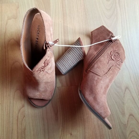 NEW W/O BOX LUCKY BRAND LISTANA 9.5 BOOTIES - Picture 7 of 8